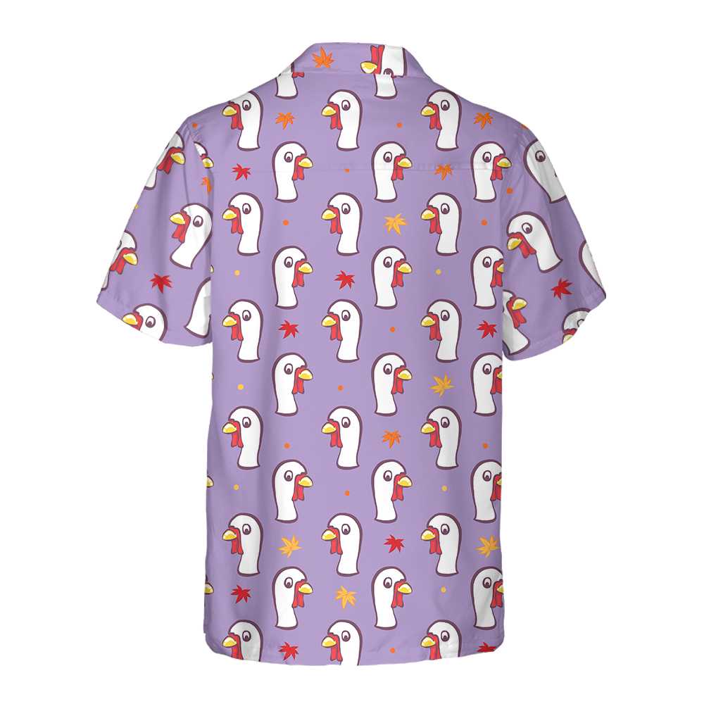 Thanksgiving White Turkey Hawaiian Shirt, Gobble Gobble Shirt, Best Gift For Thanksgiving Day