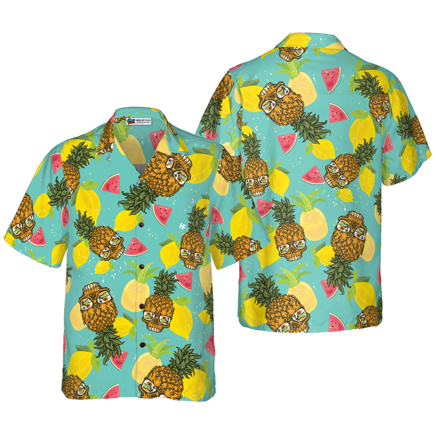 Skull With Sunglasses Hawaiian Shirt