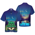 Creepy Skull Go Fishing Hawaiian Shirt, Fishing Apparel For Fisher, Unique Gift For Fishers