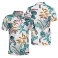 Exotic Tropical Plants Polo Shirt, Best Tropical Plant Polo Shirt For Adults, Tropical Themed Shirt