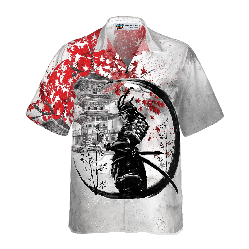 Samurai Skull Warrior Hawaiian Shirt