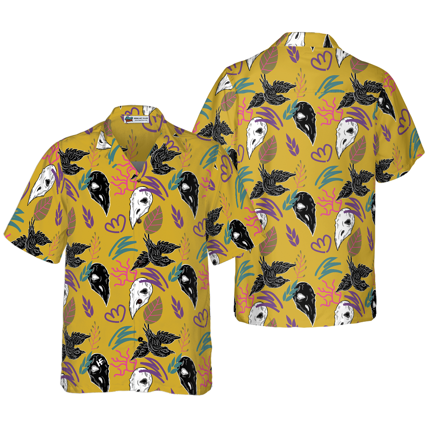 Bird Skull Hawaiian Shirt