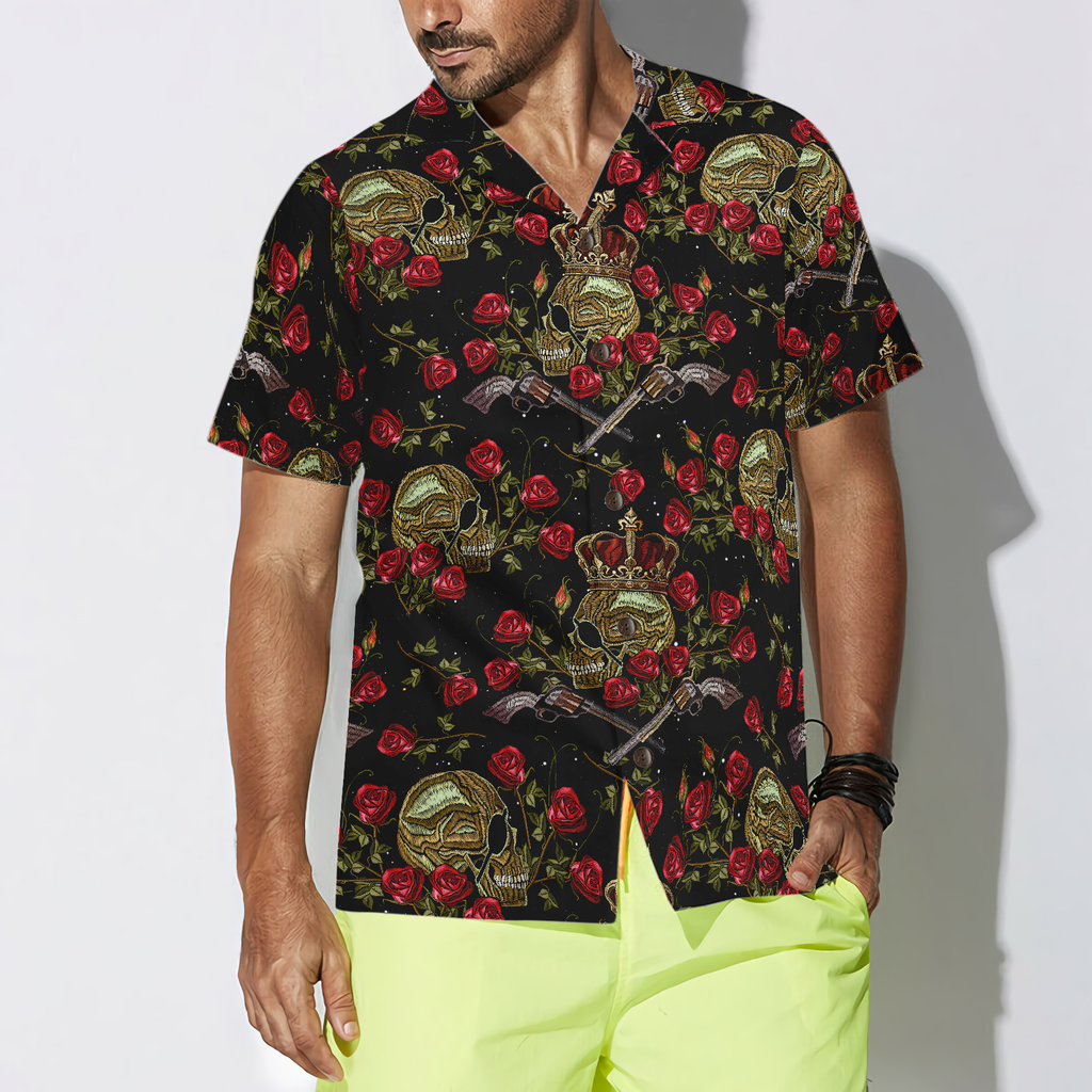 King Of Pirates In Crown Hawaiian Shirt