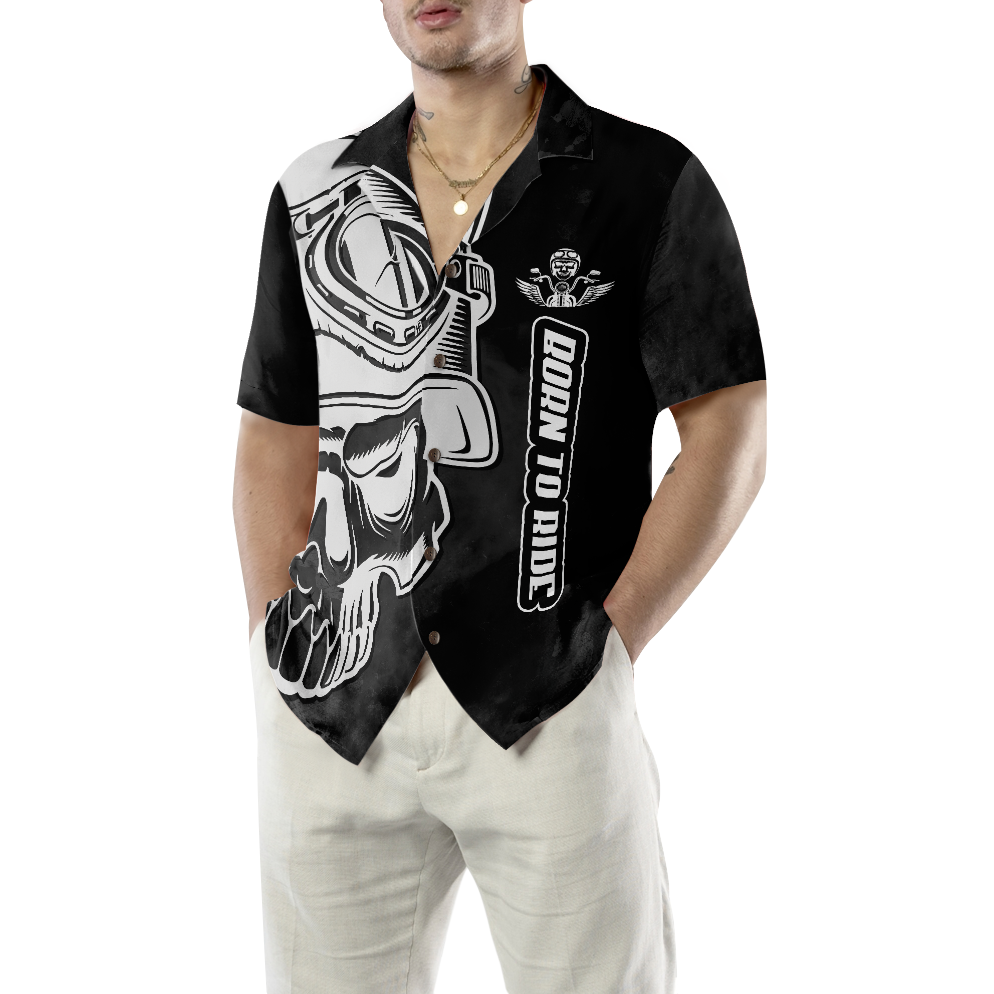 Born To Ride Hawaiian Shirt